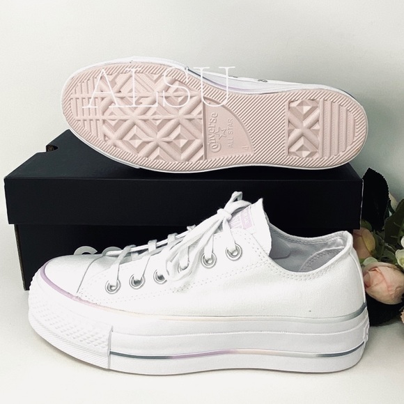 Converse Ctas Lift Low Top Canvas White Women’s - Picture 7 of 10